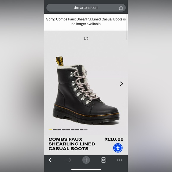 COMBS FAUX SHEARLING LINED CASUAL BOOTS - Picture 2 of 8